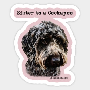 Cockapoo Dog Sister Sticker